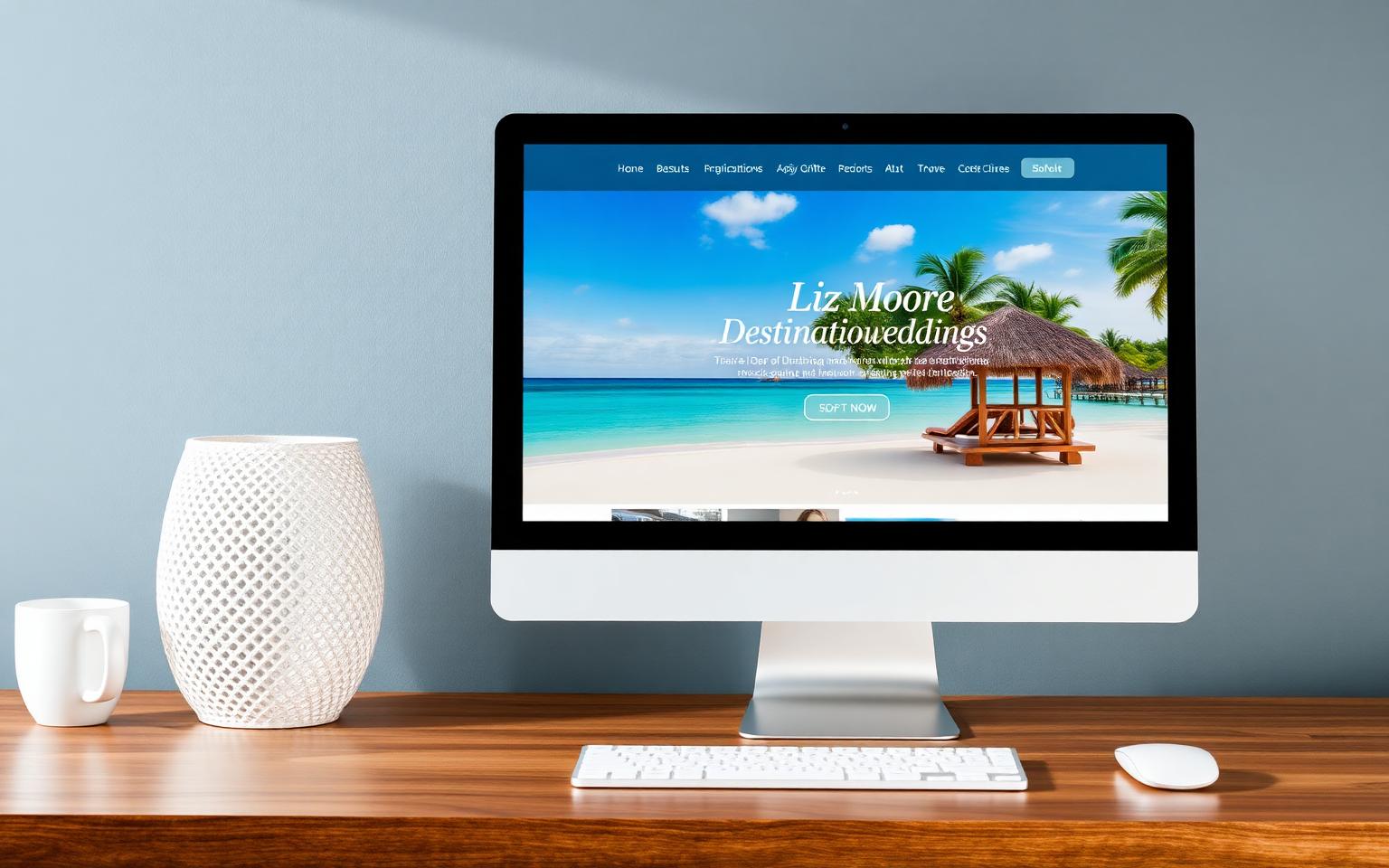 Liz Moore Destination Weddings website design