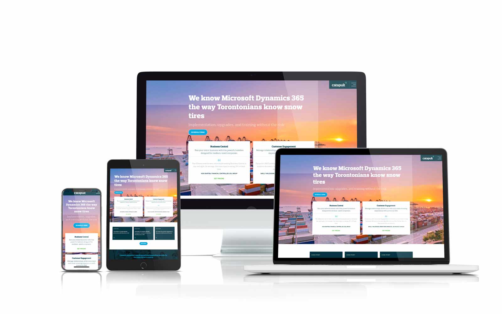 Catapult ERP Dynamics 365 case study — digital marketing, SEO, and web design results delivered by ThinkProfits