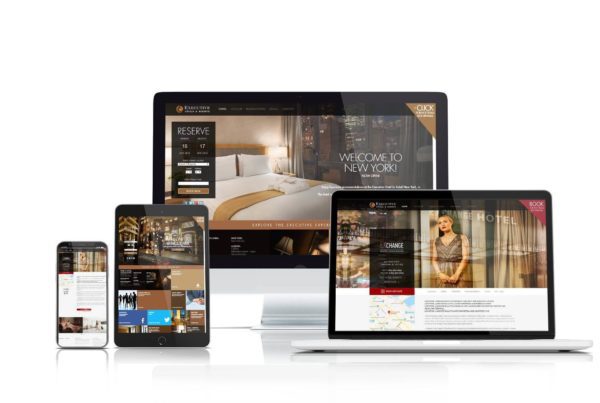 Executive Hotels & Resorts website design