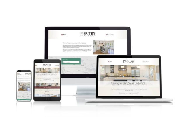 Merit Kitchens website design